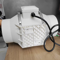 10 pouces 12 pouces métal/plastique haute vitesse 250mm extracteur de fumée à faible bruit ventilateur à flux axial Portable avec tuyau de conduit Flexible de 5M