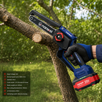 Scie à chaîne électrique sans fil Nanwei 8 pouces, outil de jardinage pour couper les branches et le bois, mini-scie sans balais
