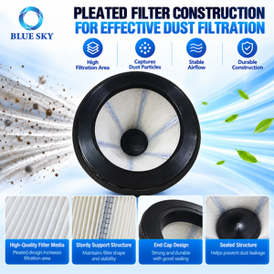 Filtro dell'Aria HEPA Conico di Ricambio per <span class=keywords><strong>Aspirapolvere</strong></span> Industriale Commerciale Pullman Ermator Serie S26 200900050 - Product Image 2
