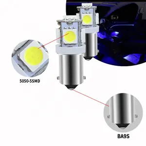 HOLY LED Instrument Lights bulb Wedge Plate Dome light 12V Car canbus no error Interior light 194 501 5SMD 5050 ba9s t10 w5w led