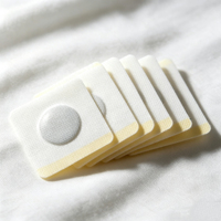 Patch antidouleur à base de plantes à noyau rond, pansement respirant en maille blanche pour les douleurs articulaires et les soins corporels
