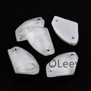 OLeeya Good Quality Glass Sewing on Crystals Rhinestones Ax S Galactic Shape Bikini Decoration Crystals for Leotards <b>Dance</b> <b>Dress</b> - Product Image 2