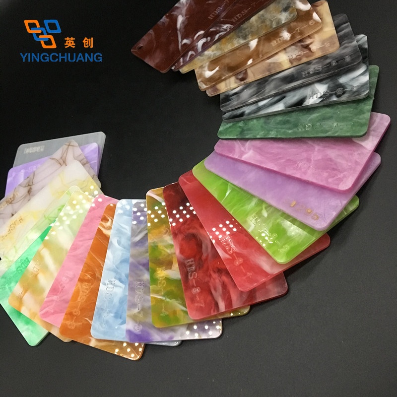 Yingchuang 1250 X 2500mm Acrylic Patterned Marble Glitter Wood Grain Acrylic Sheet for Interior Decoration