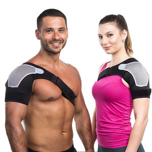 Attelle d'épaule réglable en néoprène avec coussinet de soutien, ceinture, bande, sangle, enveloppement, pour la récupération sportive, manchon de compression d'épaule, protection dorsale - Product Image 1
