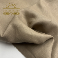 RIGU Textiles Stock chaud fil teint doux organique lavé 100% tissu de lin pour vêtements