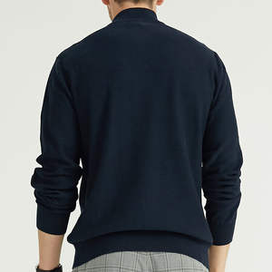 Sweater <strong>Men's</strong> Cashmere Pullover Custom Sweater Autumn/winter Youth Business Casual Lapel Solid Color Long Sleeve <strong>Polo</strong> Autumn Jac - Product Image 4