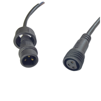 Connecteur étanche IP67 M15 à 3 broches mâle-femelle avec contact en cuivre 12V 5A pour éclairage LED, applications marines et capteurs électriques inductifs, câble PVC