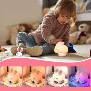 ไฟกลางคืน LED <span class=keywords><strong>แบ</strong></span>บชาร์จไฟได้ ICARER FAMILY ใช้ USB ได้นาน 1 ปี แสงสีขาวนวล 50000 ชั่วโมง พร้อมระบบตั้งเวลาแบบแตะ  วัสดุซิลิโคน สำหรับห้องนอนเด็ก ลายการ์ตูน - Product Image 6