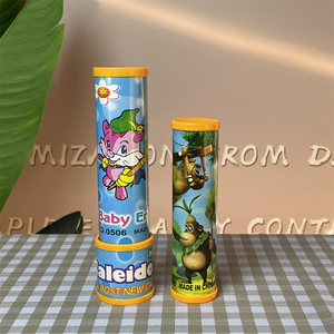 Jouet éducatif scientifique amusant pour enfants, <span class=keywords><strong>lentille</strong></span> multi-prismes en plastique coloré, dessin animé animal, petit kaléidoscope magique - Product Image 6