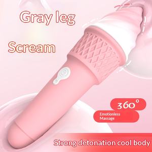 Eiscreme-Vibrator Erotikspielzeug für Frauen Elektrisch Magnetisch Aufladbar 360-Grad-Massage für Körpervergnügen und Orgasmus - Product Image 4