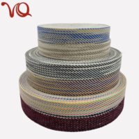 Sangle en coton satiné à motif chevron, tissée douce, directement de l'usine, pour sangles de sacs personnalisées, sangles de guitare et projets de bricolage