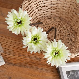 Flores Artificiales de Gerbera CallaFloral, Blancas y Verdes, Realistas, Decoración para Bodas, Estilo INS, Artesanía 1030 - Product Image 2