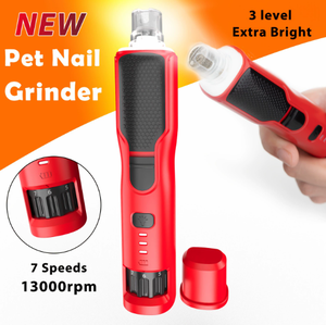 US Europe <strong>Best</strong> Seller 800mAh 7-Speed Dog Nail Trimmer Medium Small <strong>Cat</strong> Pet Low Noise Rechargeable <strong>Claw</strong> Grinder 360&deg; LED Light - Product Image 2