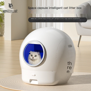 Nuevo Diseño Mejorado de Segunda Generación, Caja de Arena para Gatos Esférica Extra Grande, Automática, con Control por Aplicación, Inteligente - Product Image 1