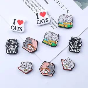 I Love Cat Silicone Focal Cat Animal Beads For Pens Colorful Silicone Beads For Keychain Making TLX0092