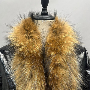 Jancoco, abrigo de cuero auténtico de alta calidad para mujer, chaquetas cortas personalizadas de cuero genuino con puños de Cuello de piel de mapache - Product Image 4