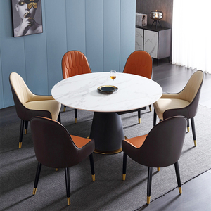 Chaise <span class=keywords><strong>de</strong></span> salle à manger moderne <span class=keywords><strong>de</strong></span> luxe en cuir pour table <span class=keywords><strong>de</strong></span> salle à manger, ensemble <span class=keywords><strong>de</strong></span> <span class=keywords><strong>4</strong></span> et 6 <span class=keywords><strong>chaises</strong></span> pour hôtel, cuisine, restaurant - Product Image 6