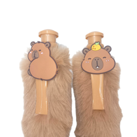 Papeterie mignonne en gros populaire et la plus vendue avec un stylo à bille en peluche Capybara à fourrure