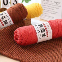 Fil fantaisie 100 % laine d'alpaga, écologique, anti-boulochage, pour tricot à la main, crochet, DIY, épaisseur moyenne, pour pulls et châles, motif teint