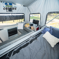 Fabricant de remorques de camping pliables tout-terrain OEM ONLYWE avec tente escamotable et suspension indépendante