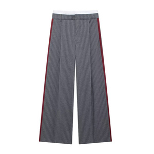 SHENZHU <span class=keywords><strong>Pantaloni</strong></span> a Gamba Larga da <span class=keywords><strong>Donna</strong></span> con Dettagli a Righe, Nuova Collezione Autunno 2024, Modello 4661522 - Product Image 1