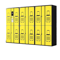 Casier à bagages intelligent manuel OEM/ODM avec serrure à empreinte digitale, interface utilisateur multilingue et système de contrôle à distance