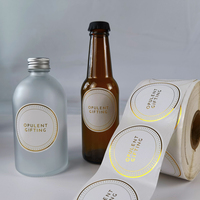Étiquettes en vinyle personnalisées imperméables pour bouteilles en verre, contenants alimentaires et pots de miel, autocollants d'emballage pour bougies, autocollants pour conserves