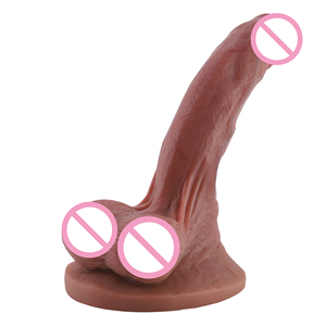 <span class=keywords><strong>Hismith</strong></span> Dildo Ultra Realista de Doble Densidad de 8.86 Pulgadas con Venas, Juguete Curvo con Longitud Insertable de 7.1 Pulgadas - Product Image 2