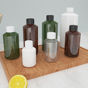 Bouteille en plastique PET Xinrunjin 50-500ml avec bouchon à vis à épaulement incliné emballage intérieur pour Gel douche shampooing pur - Product Image 2