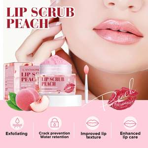 สครับริมฝีปากพีช บำรุงริมฝีปากแห้งแตก ช่วยผลัดเซลล์ผิว ให้ความชุ่มชื้น ติดทนนาน ออกฤทธิ์เร็ว แบรนด์ของเราเอง - Product Image 2