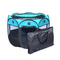 Achteckiger, faltbarer, atmungsaktiver Oxford-Stoff-Käfig für Haustiere – sichere Katzen-Abferkelbox, Hundezelt, Indoor- und Outdoor-Ganzjahresbett