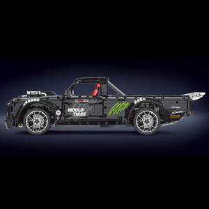 Stampo re 13082S 3728 pz auto 1:8 nero pick-up auto modello tecnico educativo giocattolo Festival regalo - Product Image 4