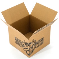 Boîte en carton ondulé RSC avec logo personnalisé imprimé pour chapeaux, casquettes, vêtements, emballage d'expédition e-commerce