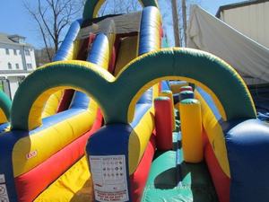 Trampolín gigante al aire libre Parque temático Equipo Jumping Castle <span class=keywords><strong>Funhouse</strong></span> Carrera de obstáculos - Product Image 4