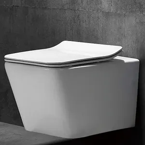 Empolo Louça sanitária cisterna escondida parede cerâmica pendurar banheiros europeu parede pendurada wc suspender back wall montado vaso sanitário