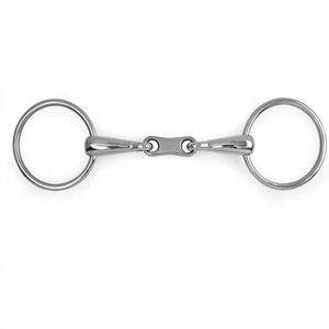 Mors d'équitation en acier inoxydable durable avec anneau lâche |   Équipement d'entraînement équestre haut de gamme Minarat HOE 06 - Product Image 1