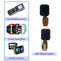 Modul Layar E-Paper AMOLED 2,1 Inci Resolusi 410x502 Antarmuka MIPI/QSPI Teknologi LTPS Luminansi 600 Nit untuk Perangkat Genggam