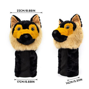 Fundas de peluche para palos de golf con diseño de perro, ideas para fundas de golf OEM, fundas personalizadas para palos de golf - Product Image 3