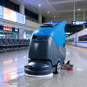 Machine de nettoyage de sols électrique <span class=keywords><strong>professionnelle</strong></span>, industrielle, commerciale, robuste, avec fonction de balayage, séchage et récupération d'eau à haute efficacité - Product Image 1