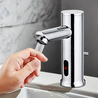 Offre Spéciale électrique automatique intelligent lavabo robinet en laiton sans contact lavage à la main automatique capteur robinet