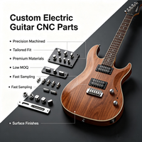 Pièces de guitare électrique personnalisées usinées CNC avec précision : corps de guitare, boutons de pont et quincaillerie pour personnalisation OEM