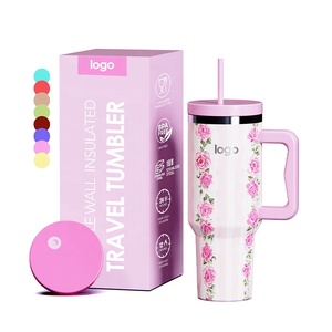 40oz Stainless Steel Sublimation Adventure Tumbler Mug with Handle BPA Free Wide Mouth Travel Coffee & Cold Water Bottle - Product Image 2