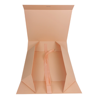 Boîte pliante en carton pour chaussures, chaussettes et fourrures, design original, personnalisable, grand format, avec ruban