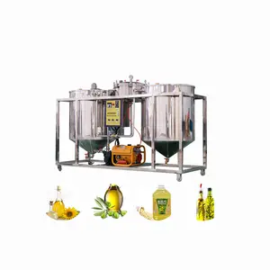 Vegetable cooking oil refined edible sunflower rapeseed coconut oil pressing and refining machine