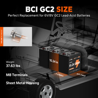 Batterie au lithium LiFePO4 LiTime GC2 51,2 V 30 Ah pour chariots de golf – Solution d'approvisionnement en gros pour le remplacement des batteries au plomb dans les flottes de chariots de golf