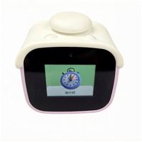 Réveil vibrant en cuir avec simulateur de sonnerie de l'aube, robot fuyant, pour musulmans, avec IA et commande vocale LLM