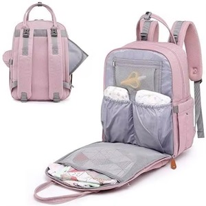 Muestra gratuita: Mochila pañalera de gran capacidad para mujer, multiusos, para bebé niño o niña - Product Image 3