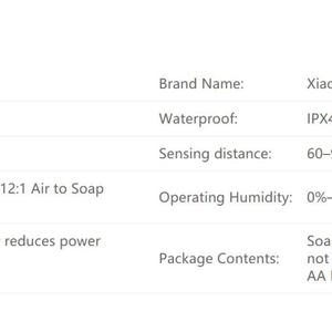 Distributeur automatique de savon moussant portable, capacité de 350 ml, distributeur de savon à capteur, distributeurs automatiques de savon liquide pour la cuisine - Product Image 6