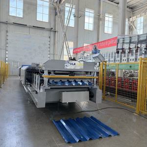 Máquina de Fabricación de Tejas Metálicas de Una Sola Capa de Alta Calidad, con Engranajes, Rodamientos, Control PLC y Fácil Operación - Product Image 3