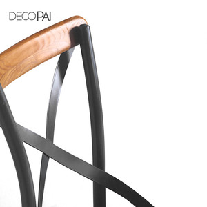 Salon <span class=keywords><strong>industriel</strong></span> bistro café restaurant ELM siège meubles cadre crossback KD bois chaise en métal - Product Image 2